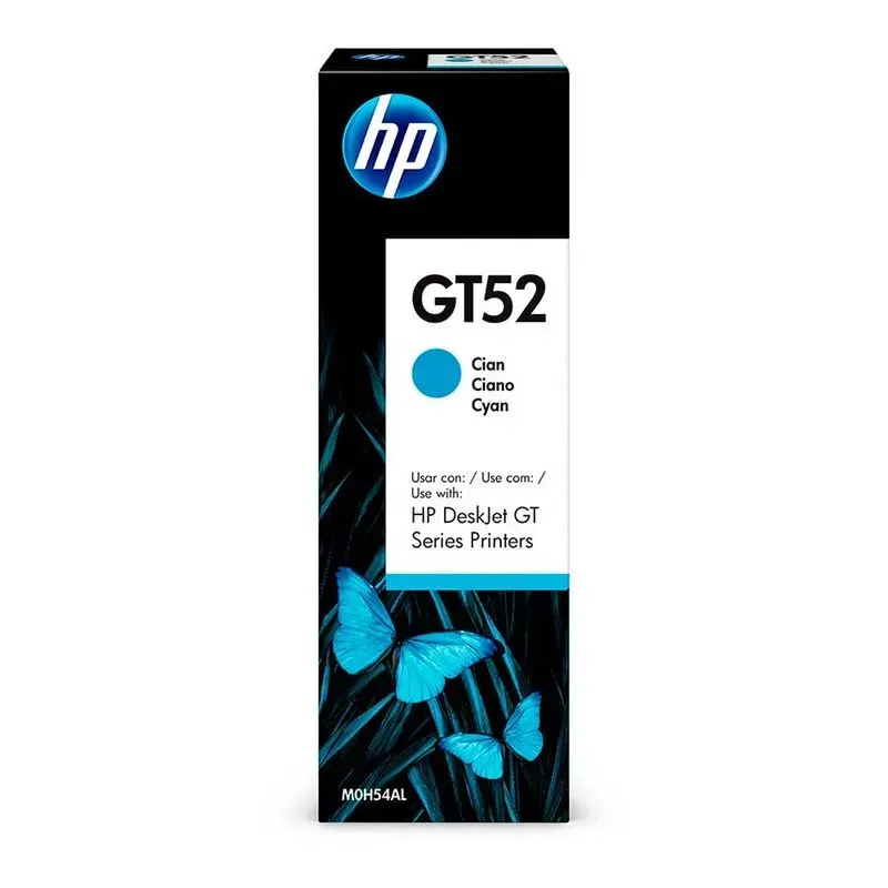 Botella de Tinta HP GT52 Cian Original