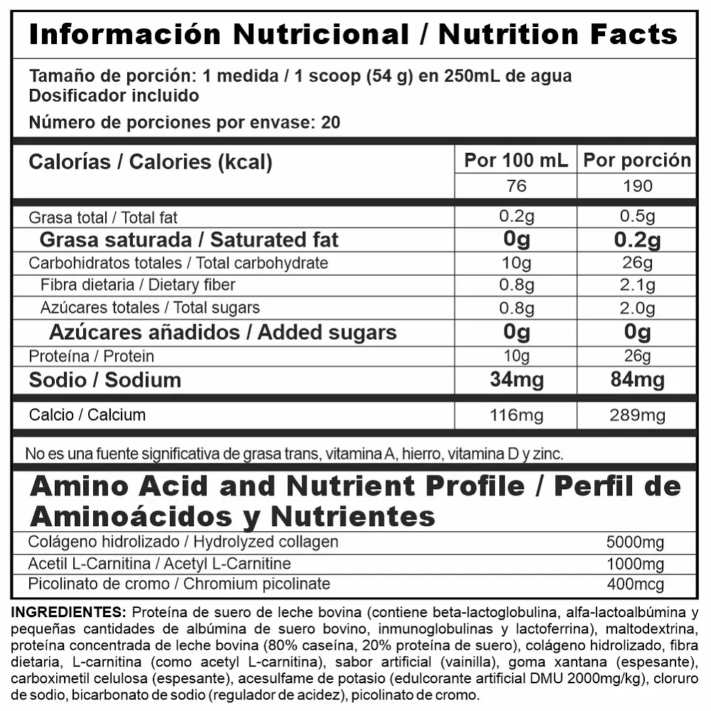 Combo proteína Bipro Lite 2.4 lb+ Burner Stack 0.8 lb