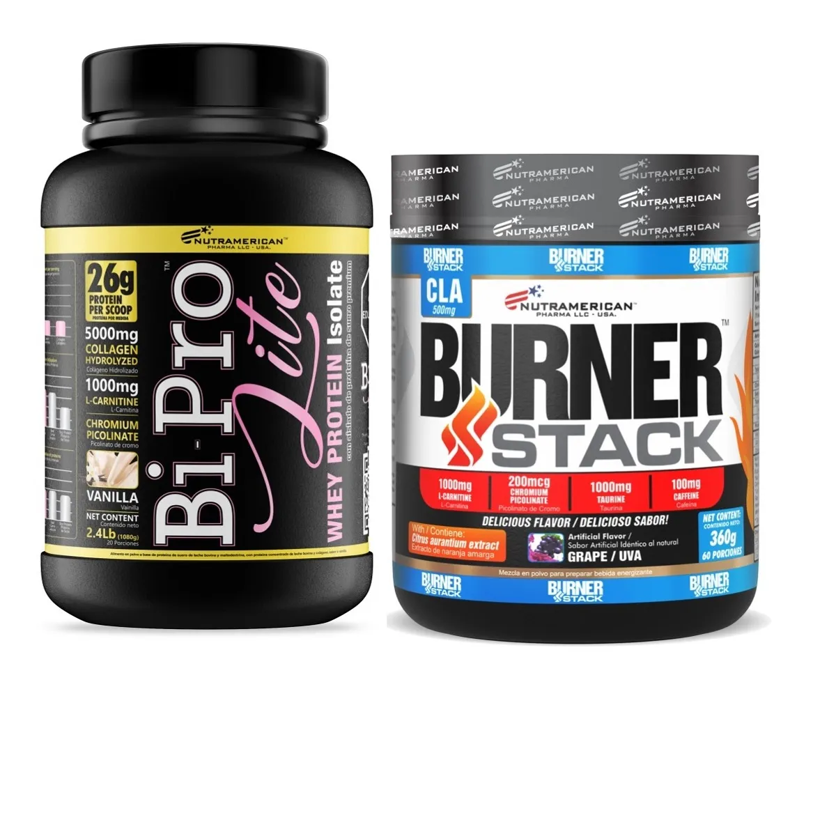 Combo proteína Bipro Lite 2.4 lb+ Burner Stack 0.8 lb