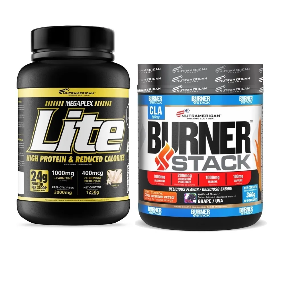 Combo proteina Megaplex Lite  +  Burner Stack 0.8 lb