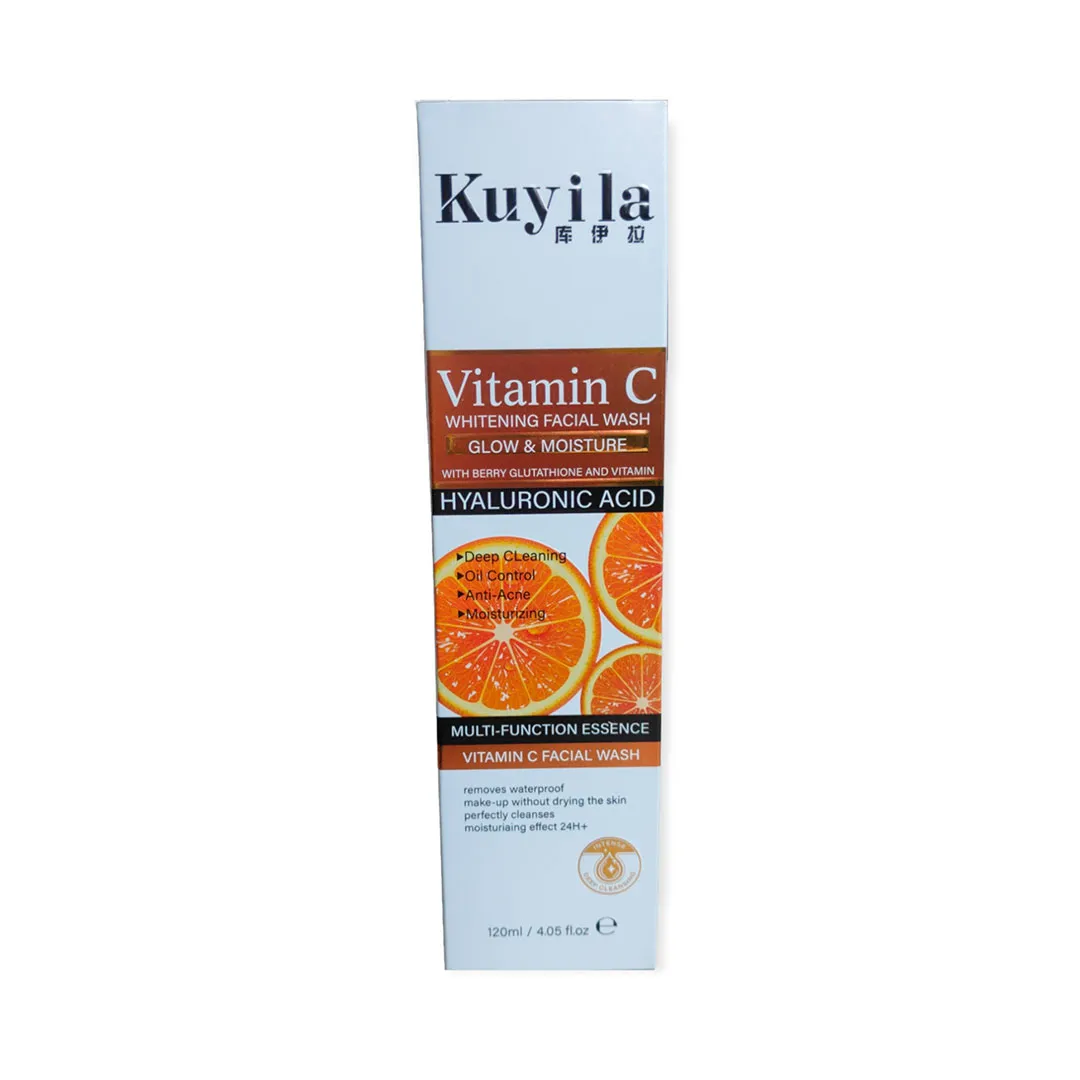 Limpiador Facial Espuma Con Masajeador Vitamina C Kuyila 