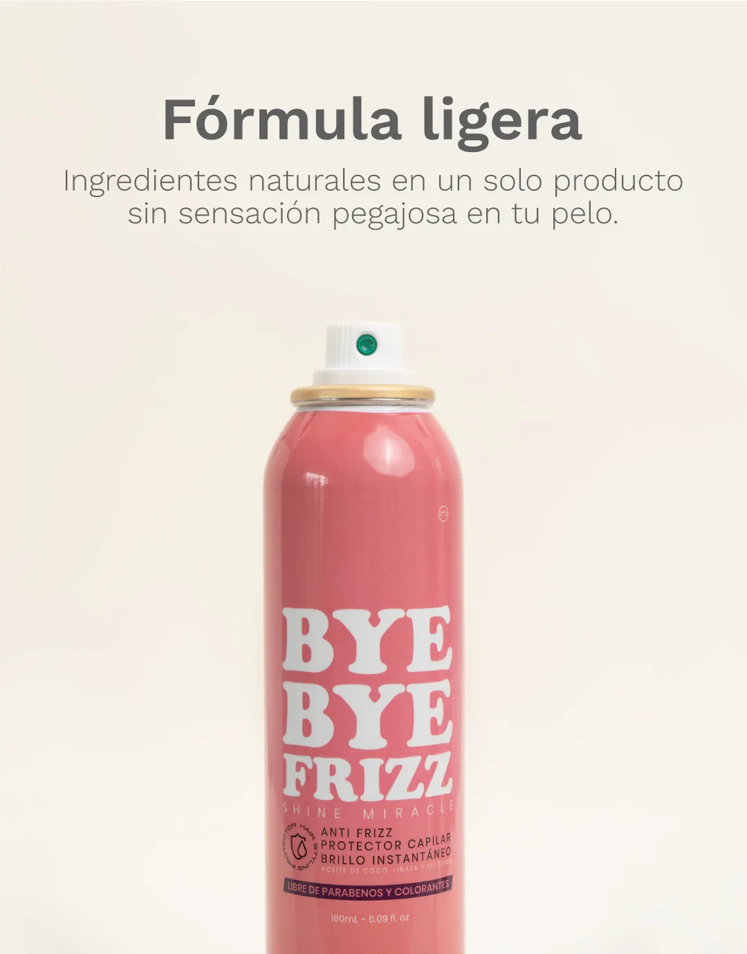 Bye Bye Friz PYT - Anti frizz brillo y suavidad