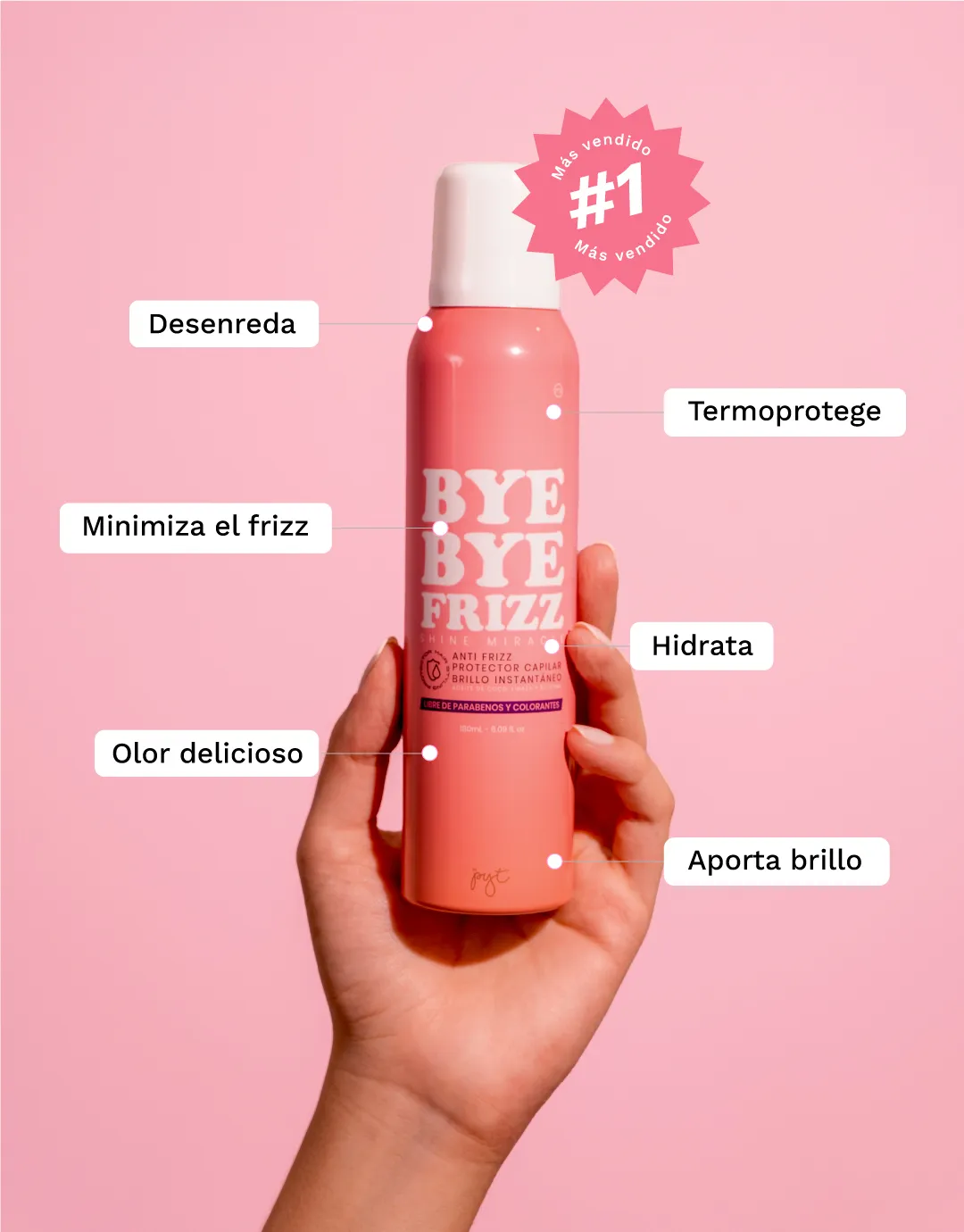 Bye Bye Friz PYT - Anti frizz brillo y suavidad