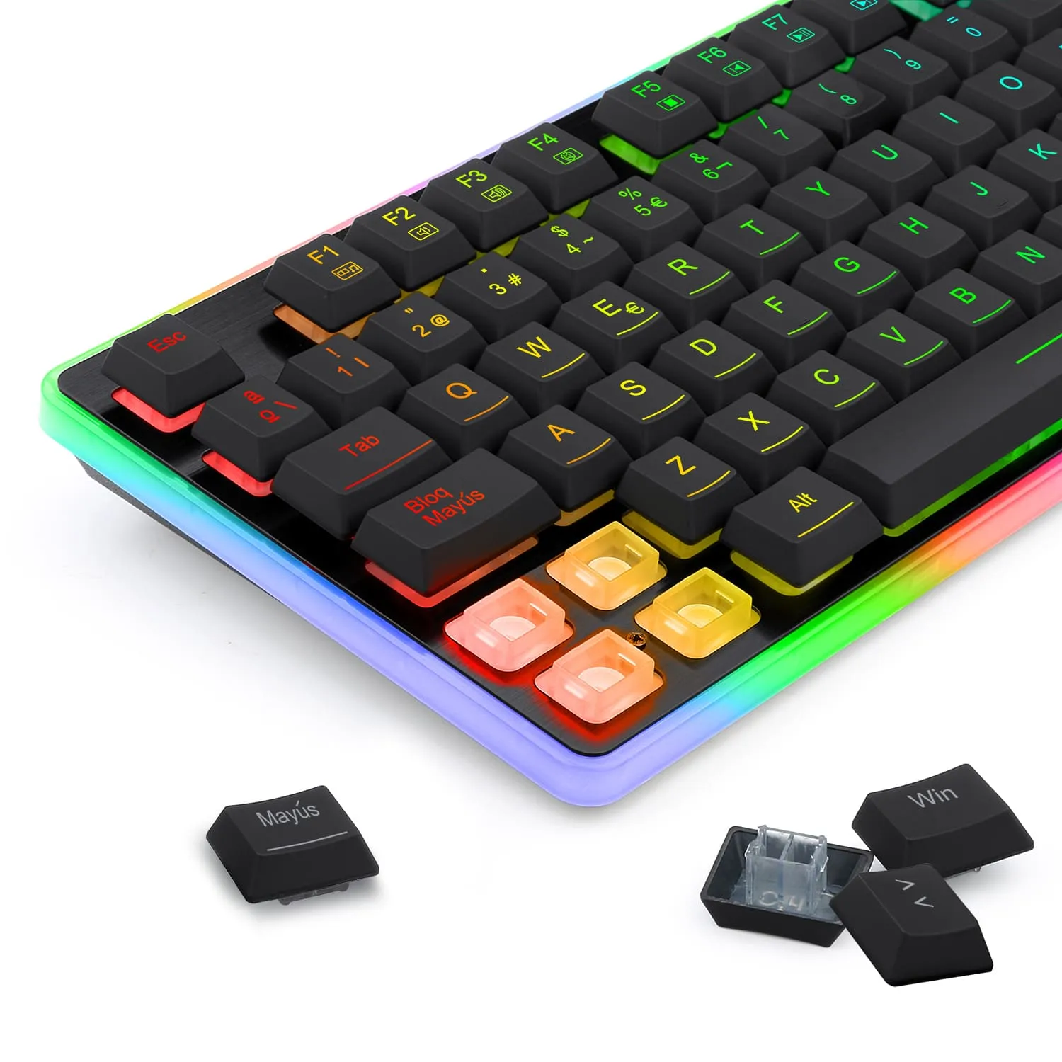 Teclado Dyaus 2 De Membrana K509rgb /Sp