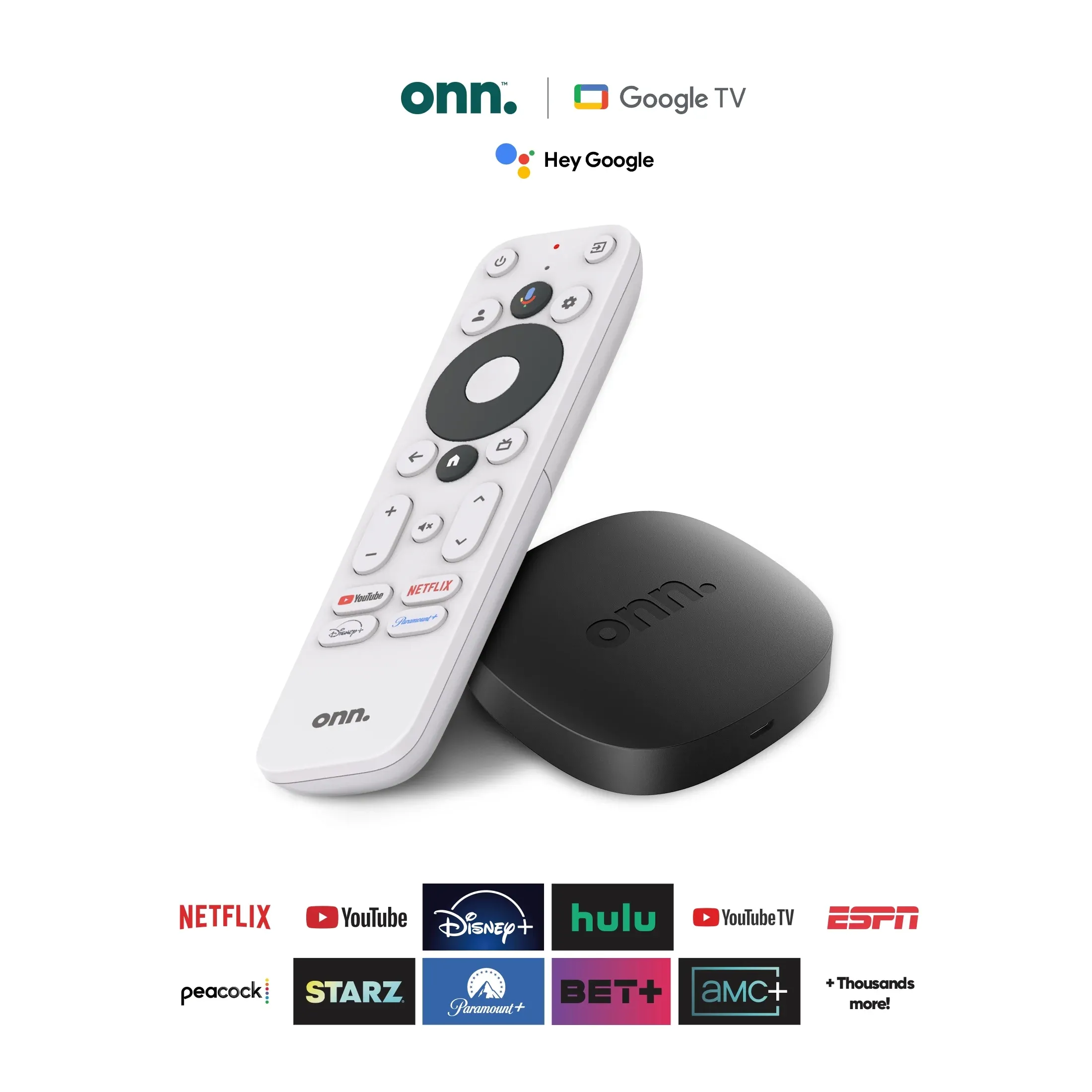 Tv Box Onn 2309a Con Google Tv 4k (Negro)