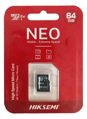 Memoria Micro Sd 64gb Hiksemi Neo Hs-Tf-C1 Clase 10