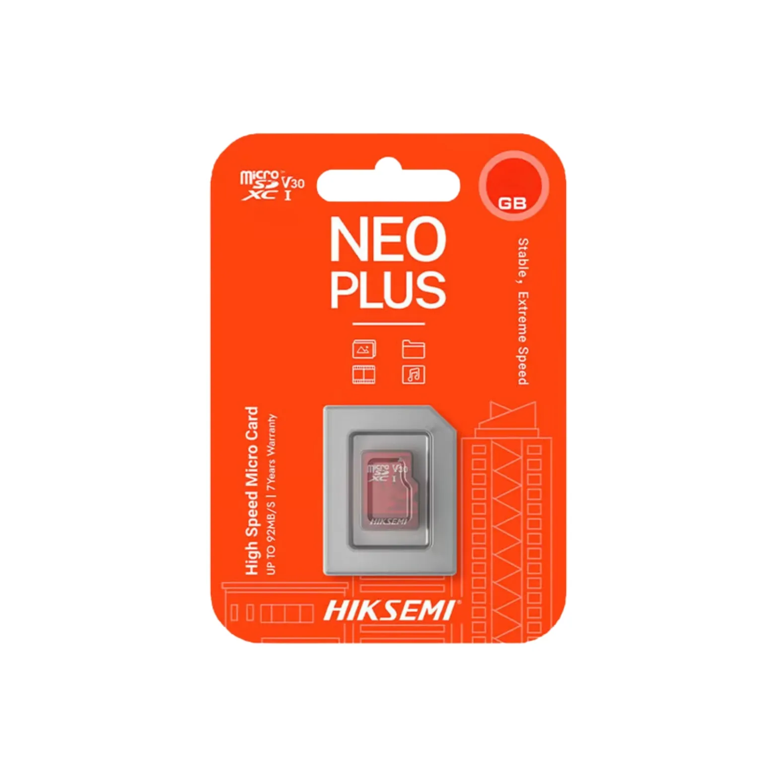 Memoria Micro Sd Hiksemi Neo Plus Hs-Tf-E1 Microsdxc Clase 10 95mb/S (64gb)