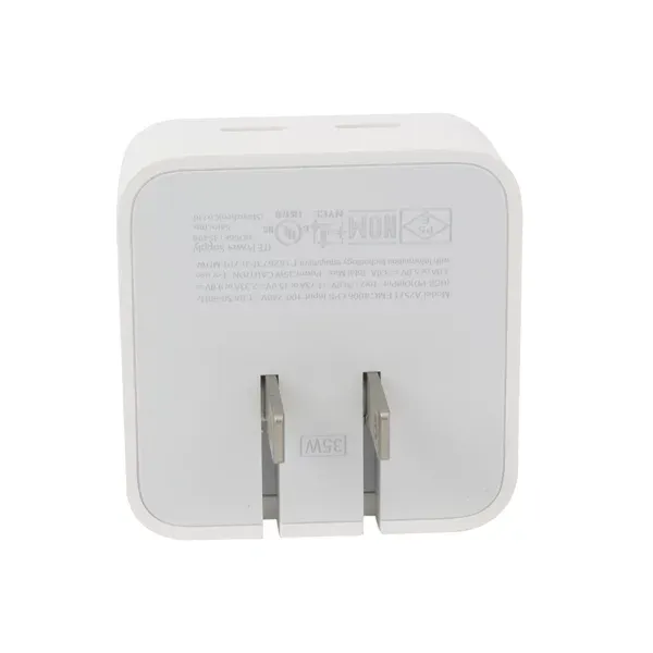 Cargador Dual Usb Tipo C De Pared