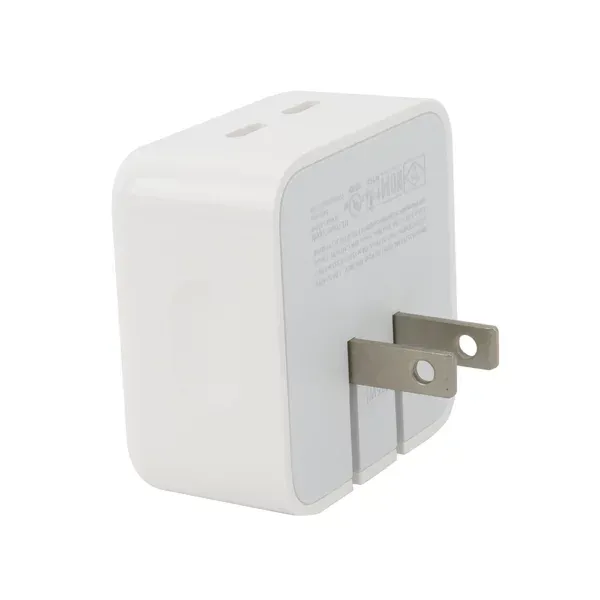 Cargador Dual Usb Tipo C De Pared