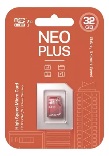 Memoria Micro Sd Hiksemi Neo Plus Hs-Tf-E1 Microsdhc Clase 10 95mb/S (32gb)