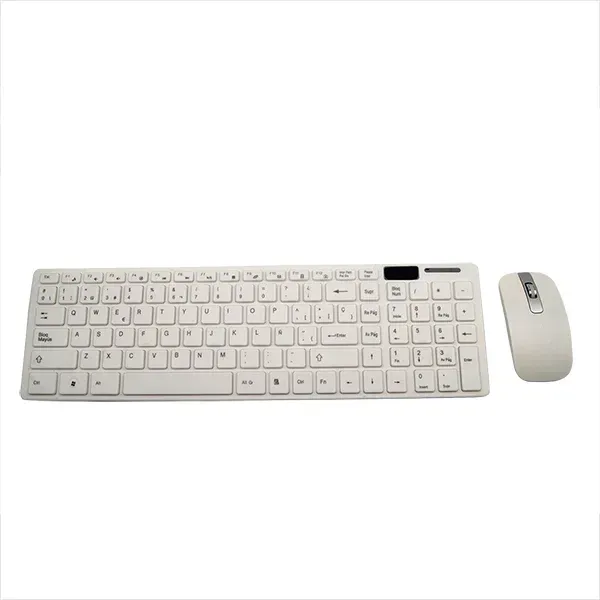 Combo Mouse Teclado Inalámbrico White 10306m