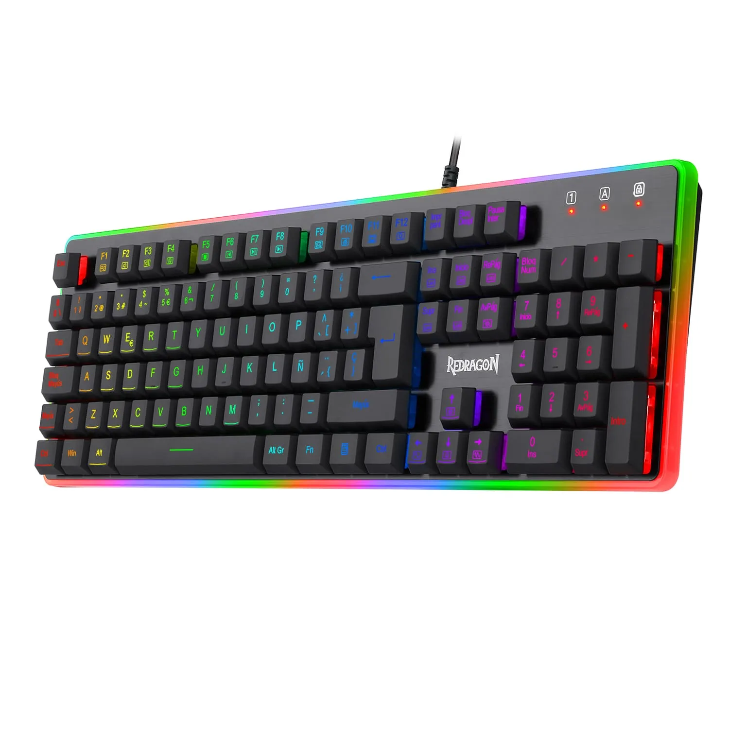 Teclado Dyaus 2 De Membrana K509rgb /Sp