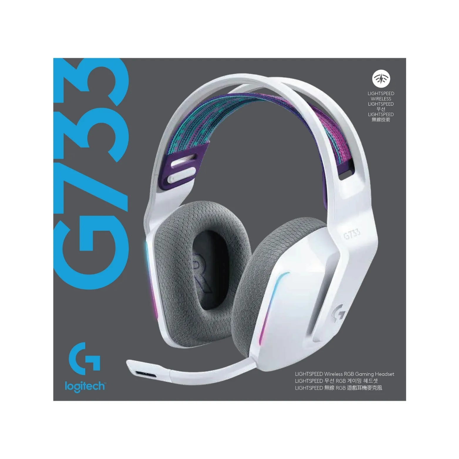 Diadema Gamer Logitech G733 Inalambrico Blanco