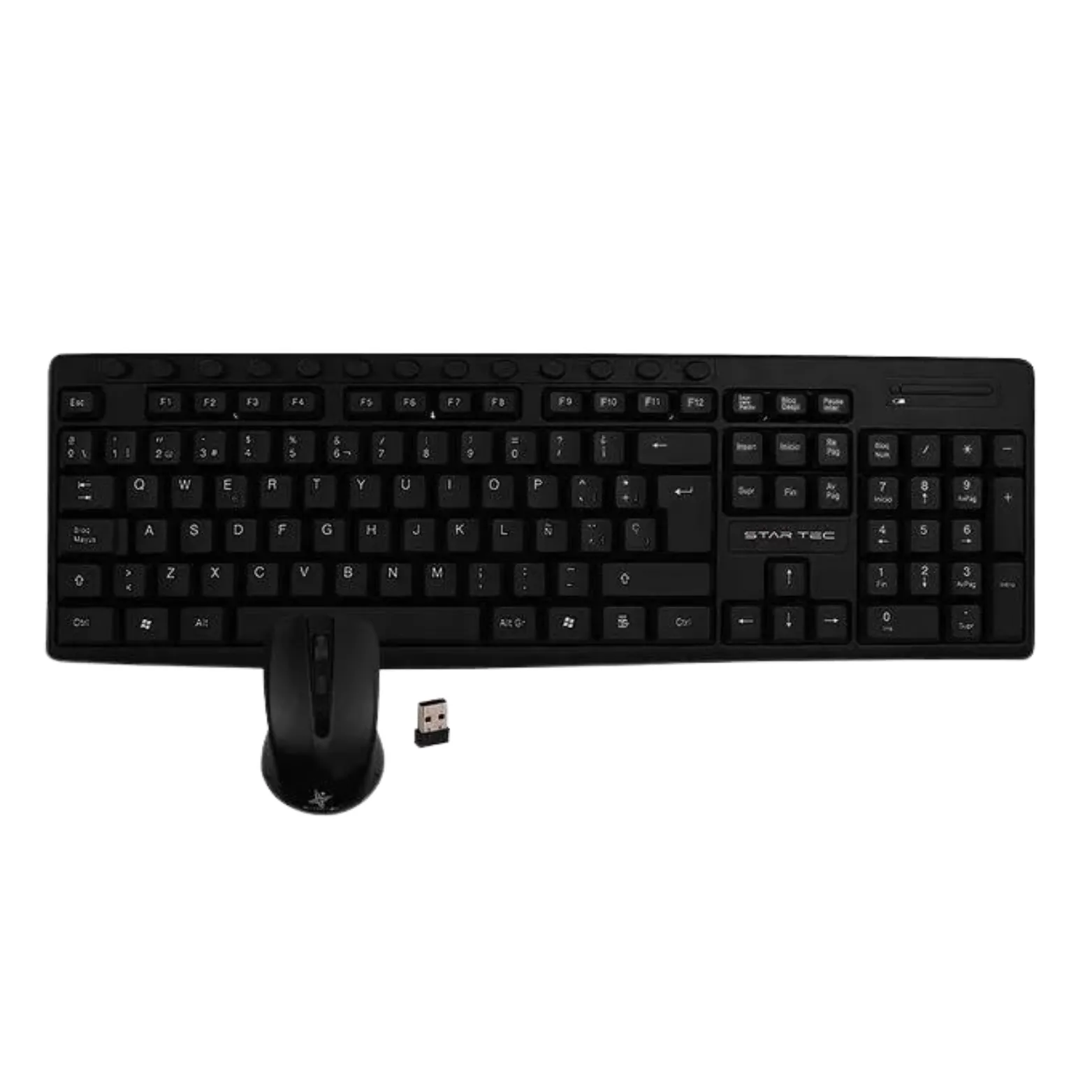 Combo Inalambrico Usb Teclado+Mouse Star Tec St-Cb-73 Negro