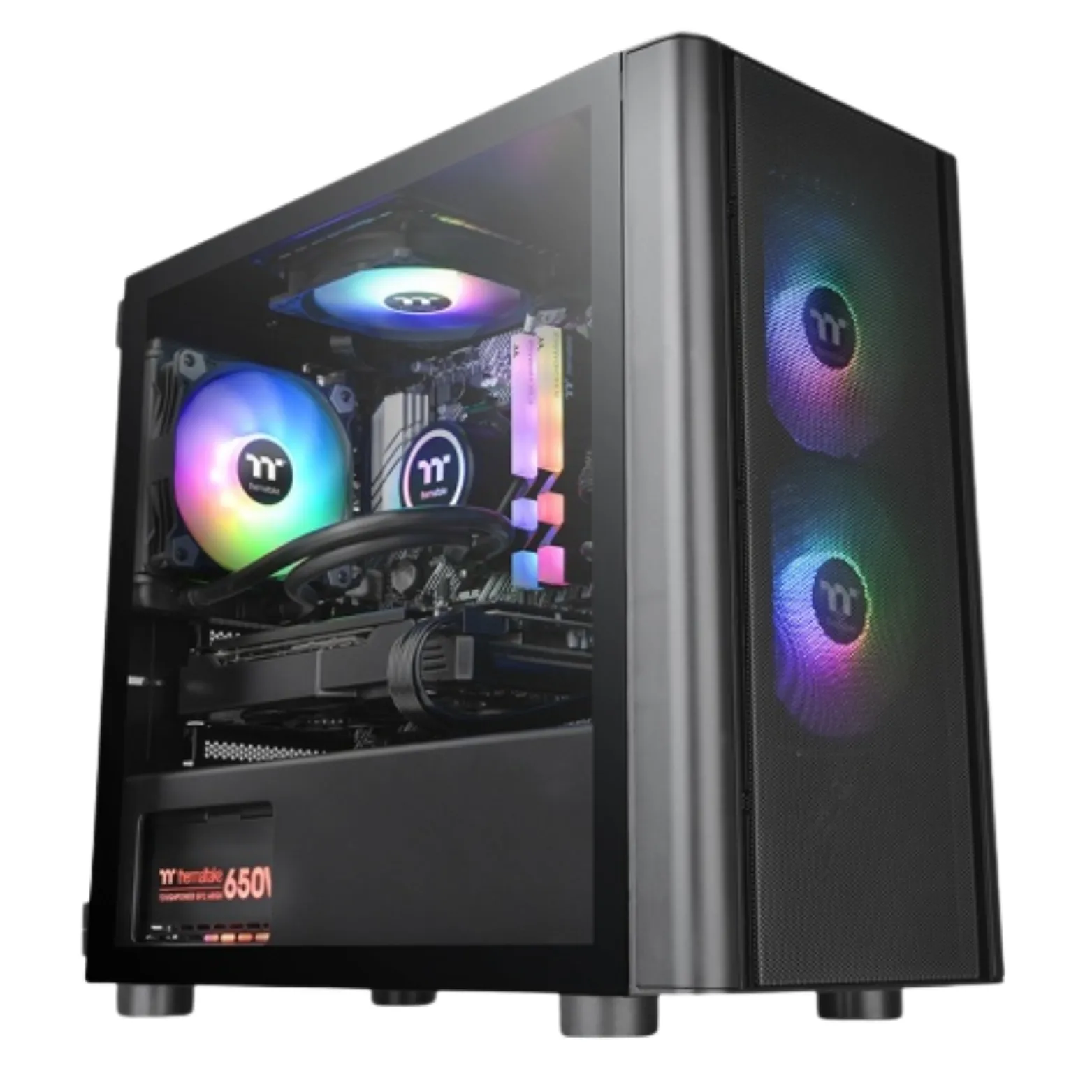 Microchasis Thermaltake V150 Argb Breeze + 3 Ventiladores Argb 120mm