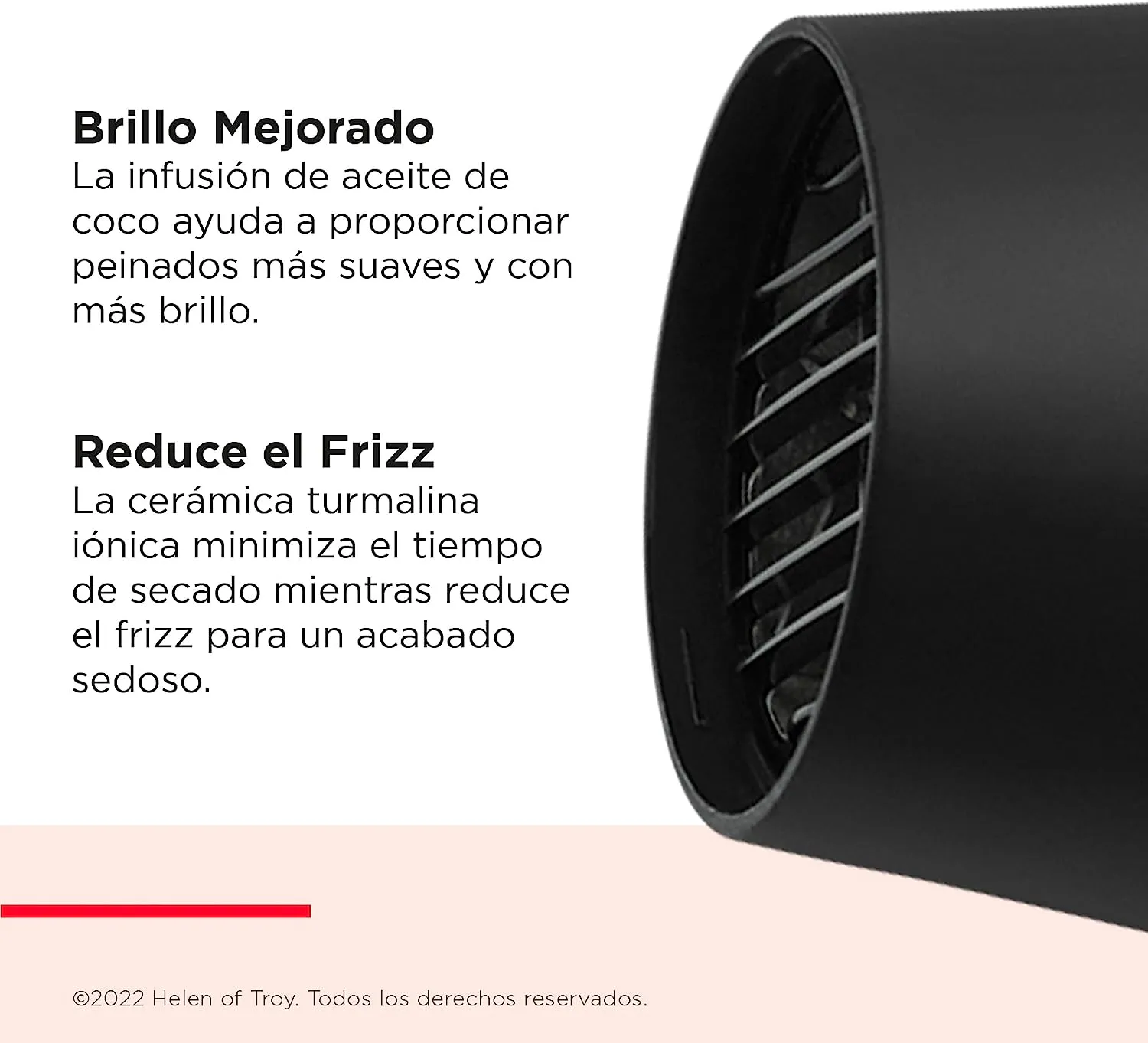 Secador De Pelo Con Infusión De Aceite De Coco Revlon Smoothstay