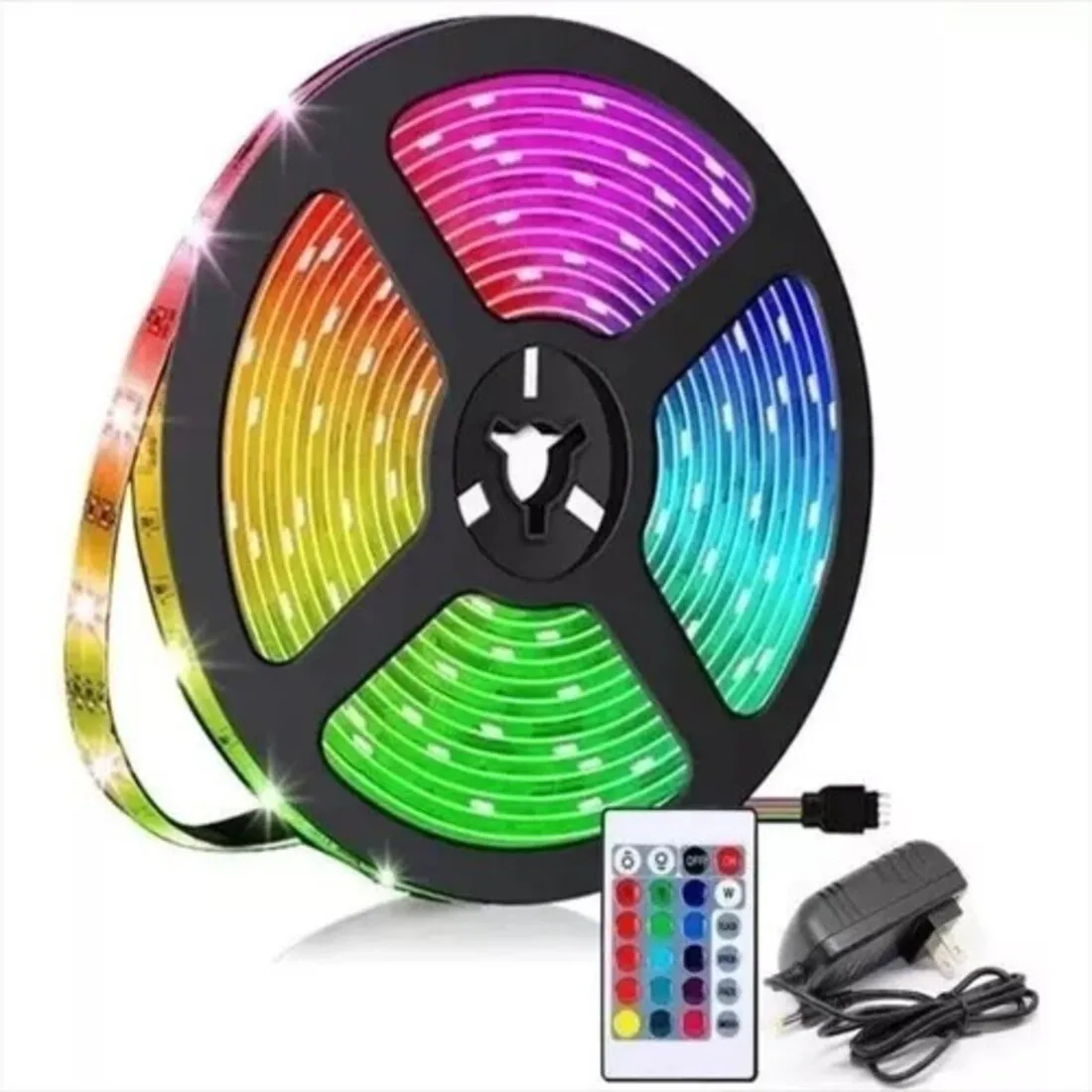 Cinta Tira Luces Led RGB 5 Metros Con Control