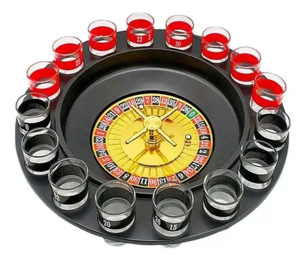 Ruleta De Shots Juego Mesa 16 Copas Juego Para Fiestas