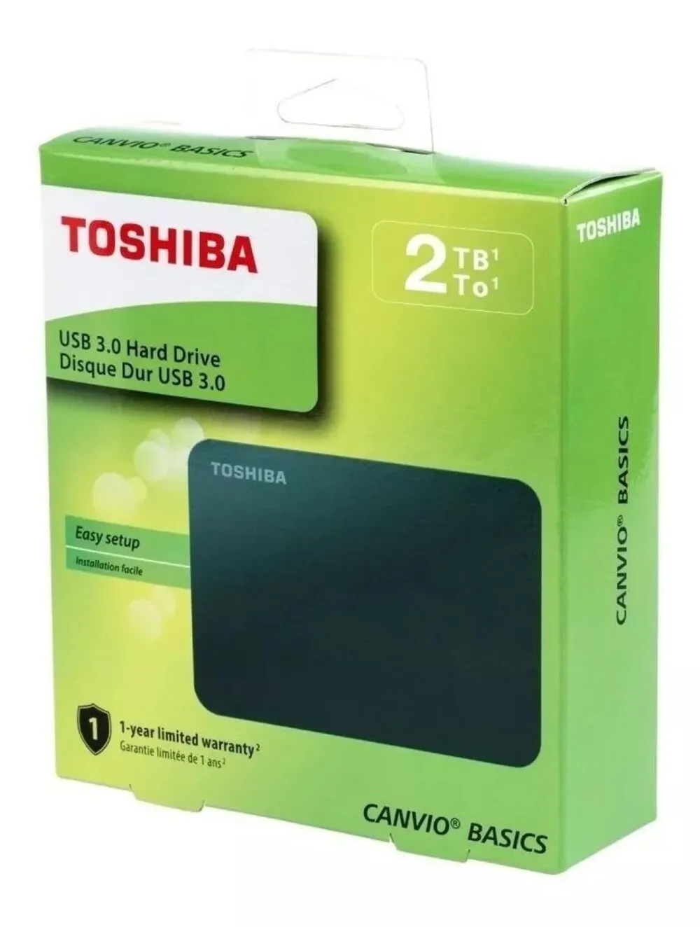 Disco Duro Externo Toshiba 2TB Canvio Basics HDTB420XK3AA 2TB Negro