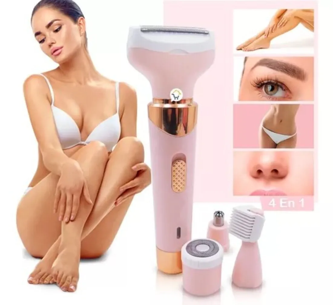 Depiladora 4 en 1 Facial y Corporal Recargable Inalambrica