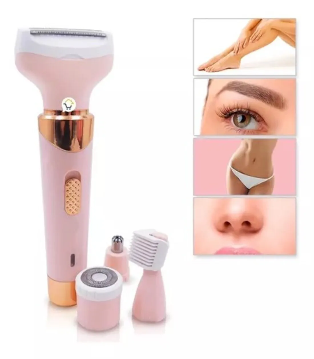 Depiladora 4 en 1 Facial y Corporal Recargable Inalambrica