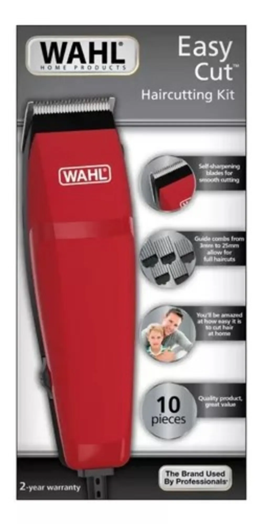 Maquina Patillera Wahl Easy 10 Piezas Corte Original