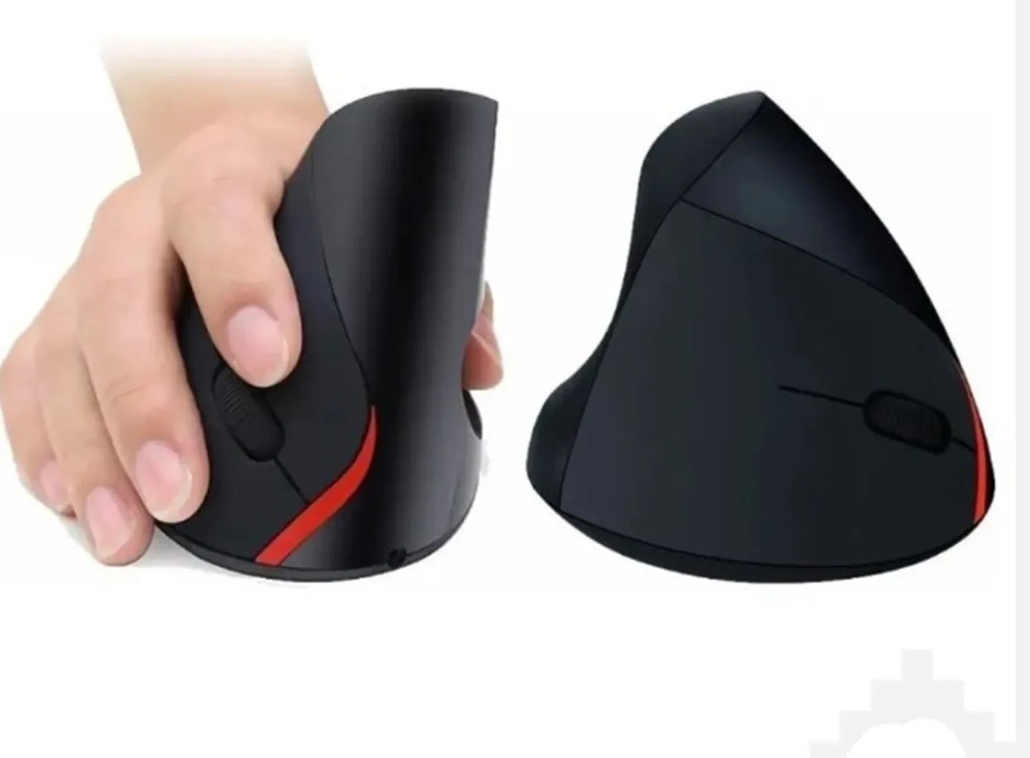 Mouse Vertical Ergonómico Inalambrico USB 5 Botones Optico Color Black