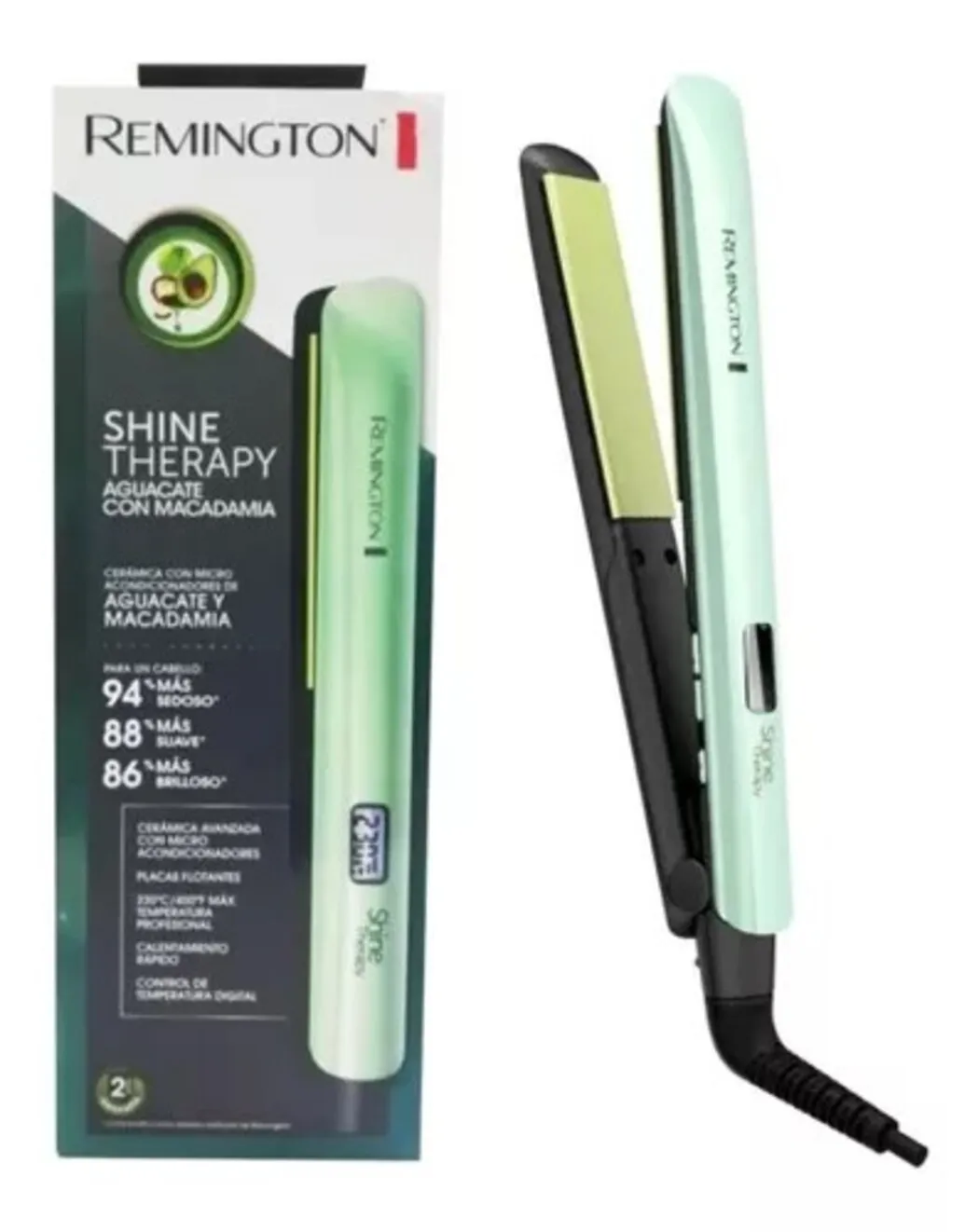 Plancha Remington Aguacate Y Macadamia Original Shine Therapy