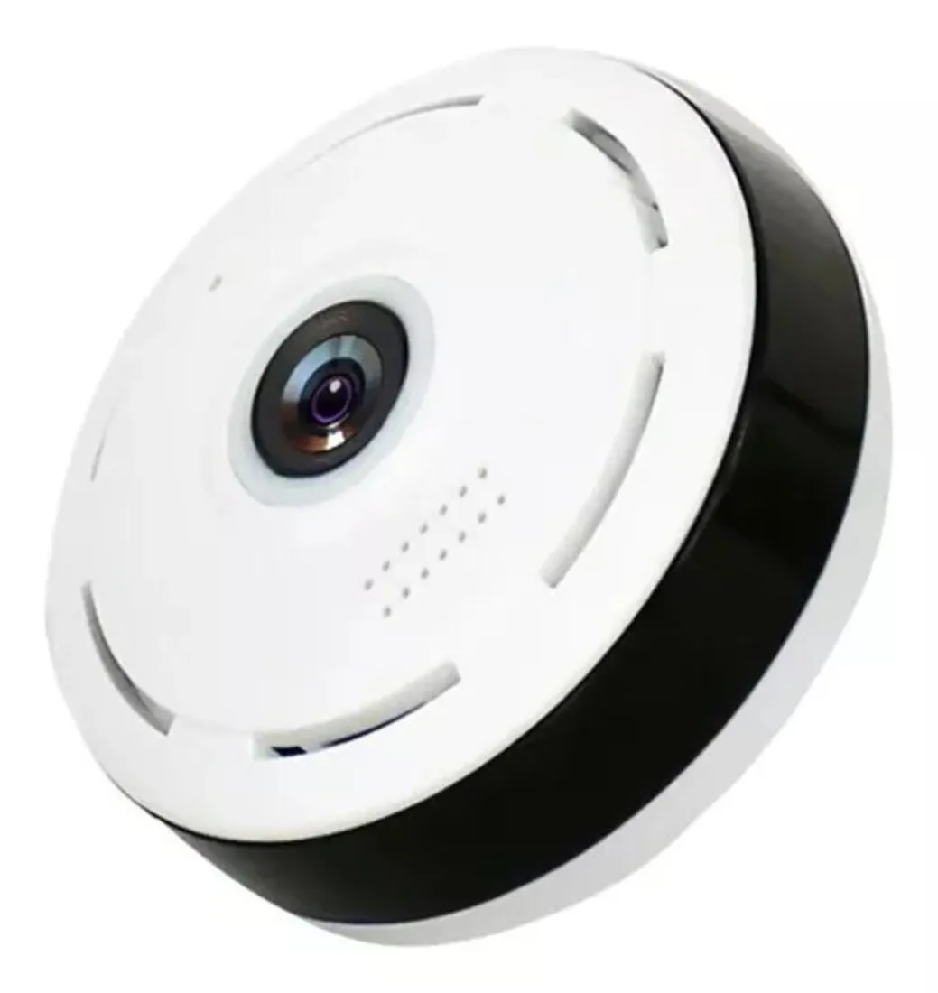 Cámara De Seguridad Panoramica 360° Ojo De Pez Wifi Ip 2mpx S