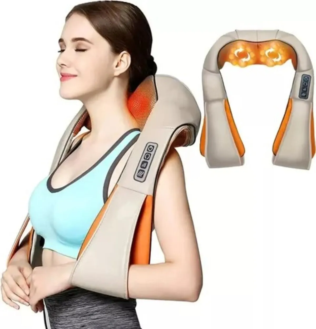 Masajeador Cervical Eléctrico Cuello Espalda Brazos Infrarrojo