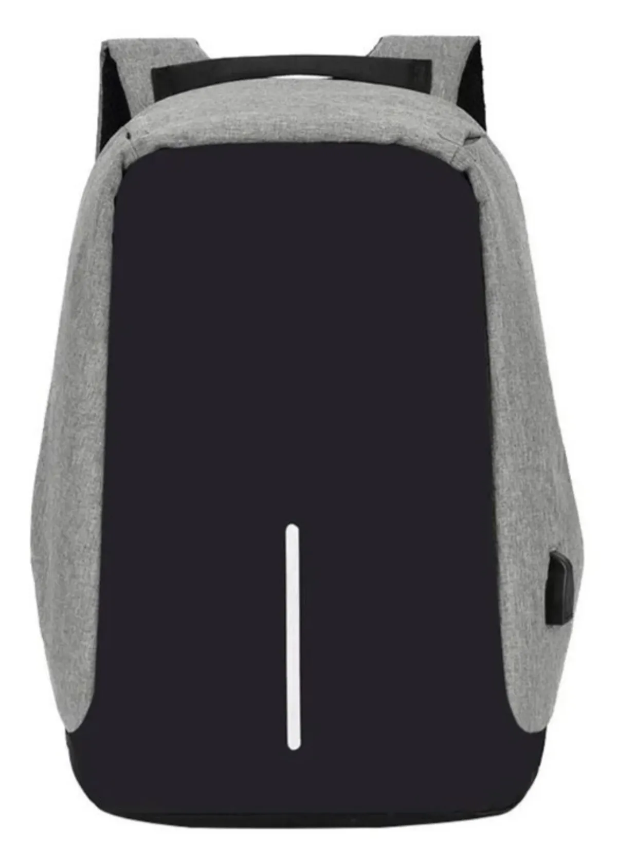 Maleta Antirrobo Mochila Morral Anti Robo Con Cable USB  - Color Gris