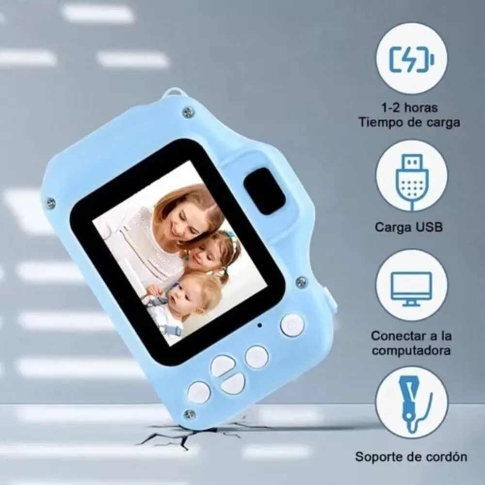 Cámara Fotográfica Digital Infantil Para Niños Fotos Videos