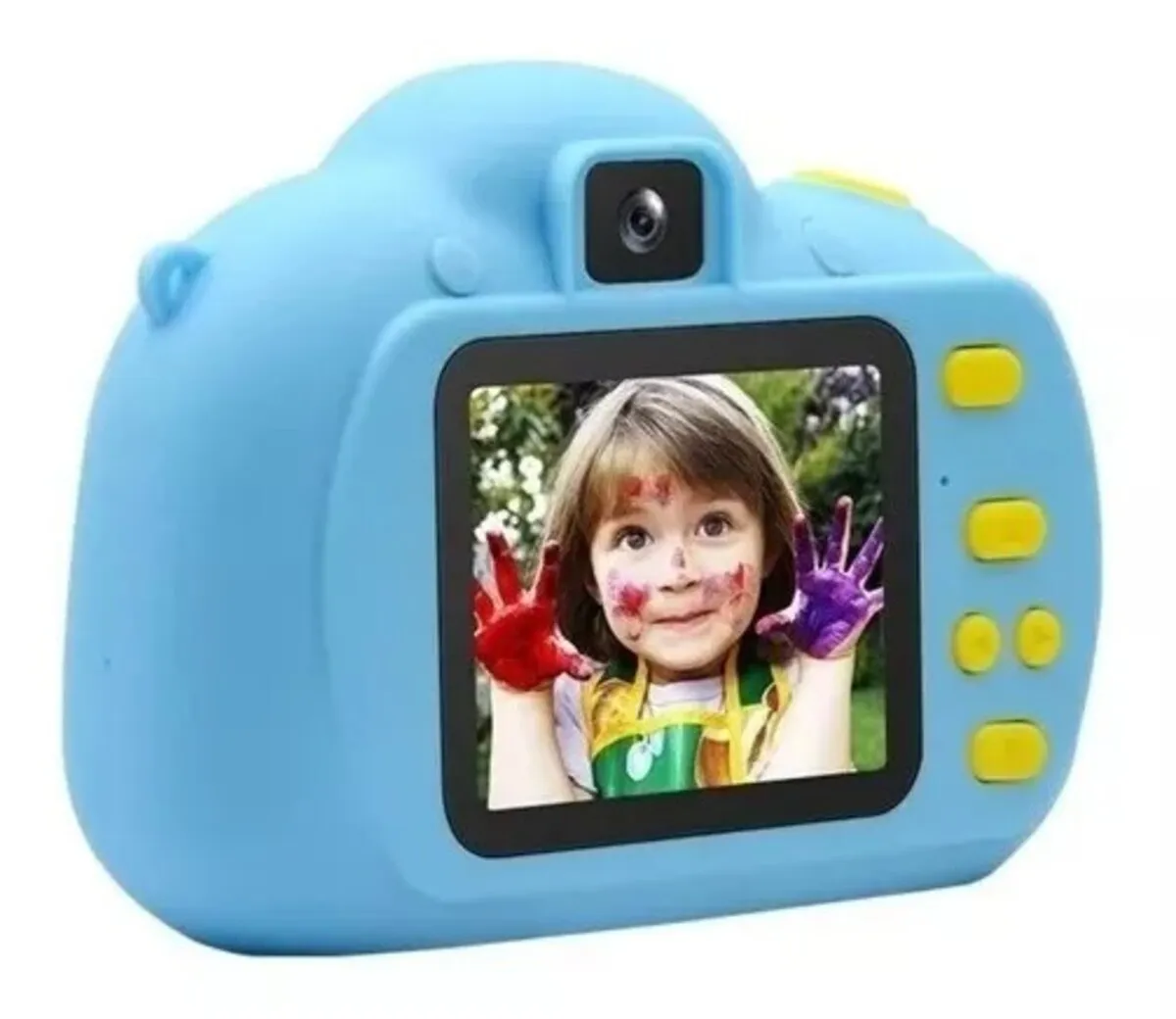 Camara Digital Para Niños Huellitas Azul Fotos Vídeos Con Juego Incorporado