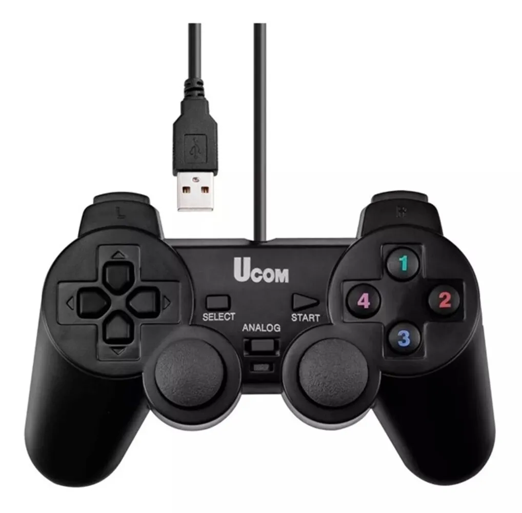 Control De Juegos Ucom Joystick Gamepad Usb Retro Turbo PC