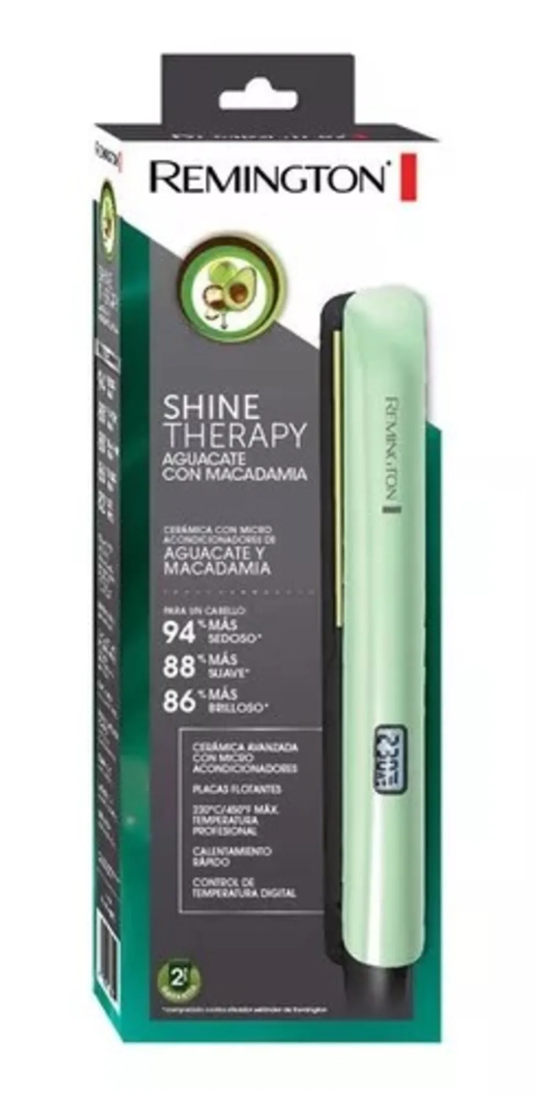 Plancha Remington Aguacate Y Macadamia Original Shine Therapy