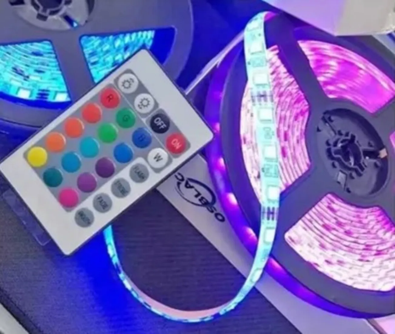 Cinta Tira Luces Led RGB 5 Metros Con Control