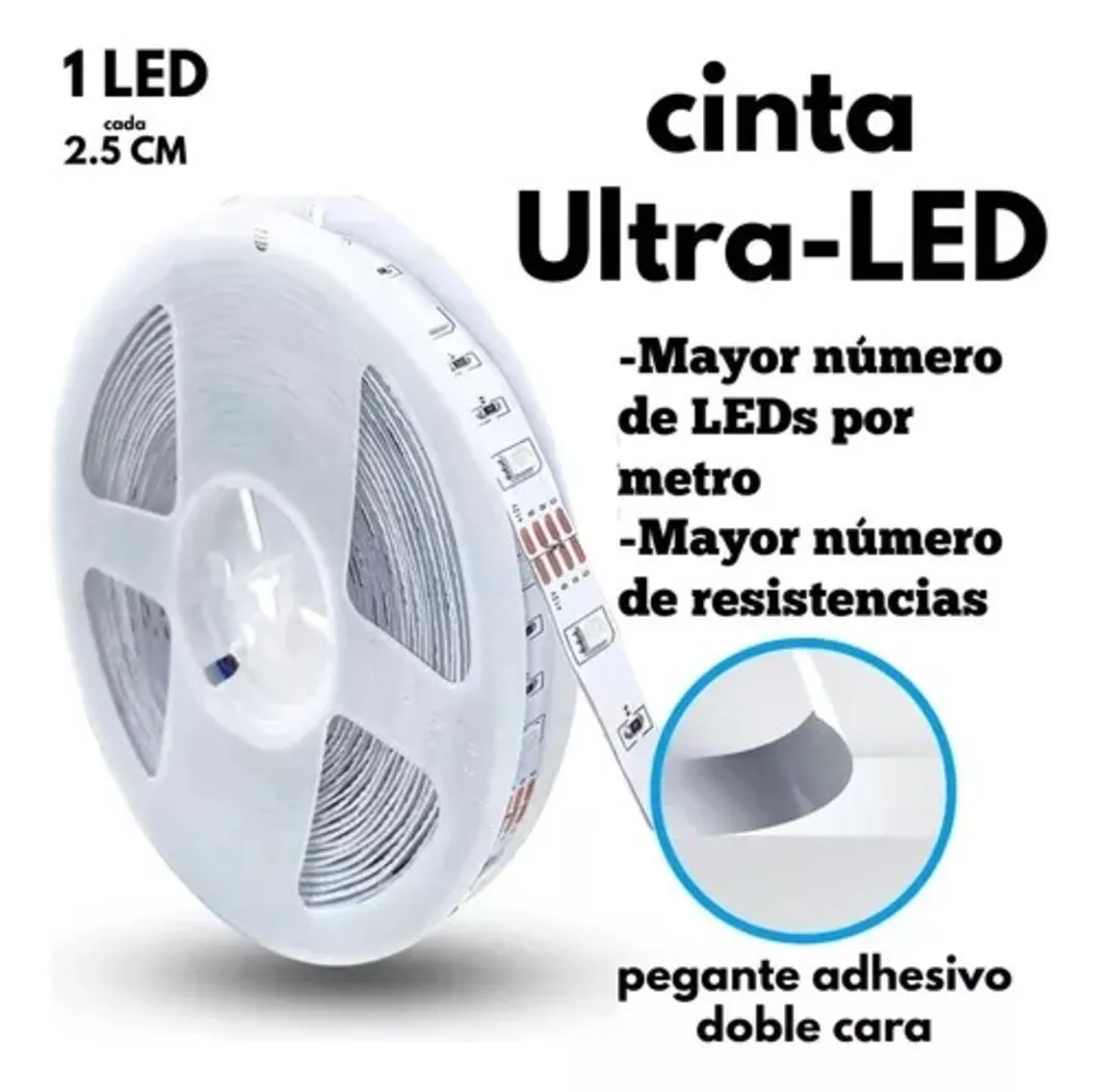 Cinta Tira Luces Led Rgb Wifi 10 Metros Totales - App 