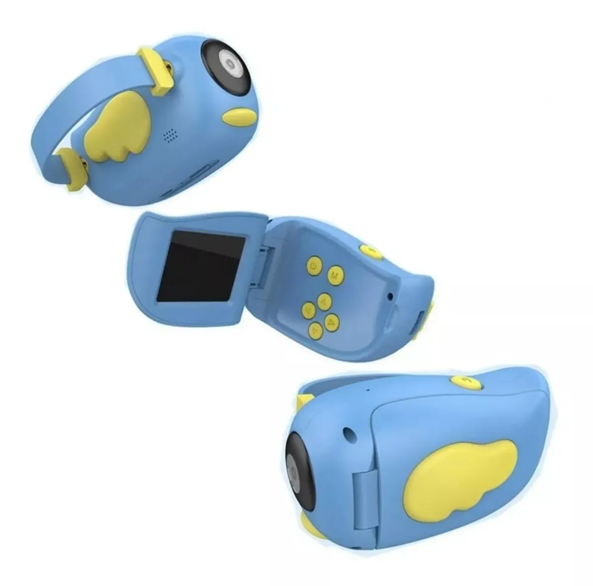 Camara Digital Filmadora Para Niños Con Juegos Recargable Color Azul