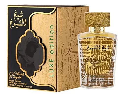 Perfume Arabe Lataffa Sheikh Al Shuyukh Luxe Edition Men Eau de Parfum 100ml Original 