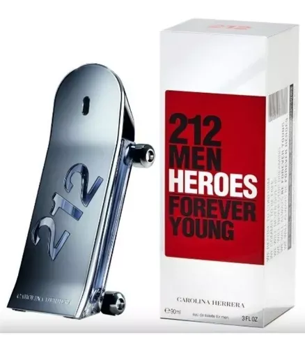 Perfume Carolina Herrera 212 VIP Men  Heroes Forever Young Eau de Toilette 90ml Original 