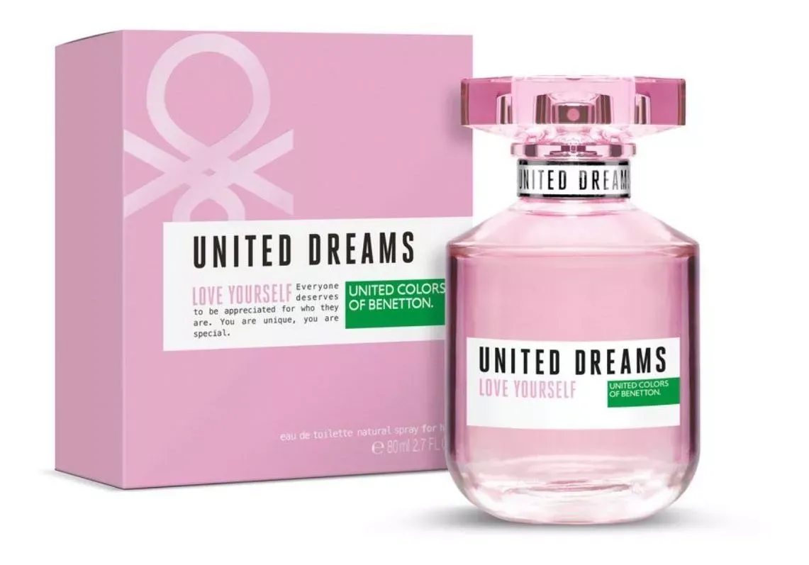 Perfume Benetton  United Dreams Love Yourself  Woman Eau de Toilette 80ml Original 