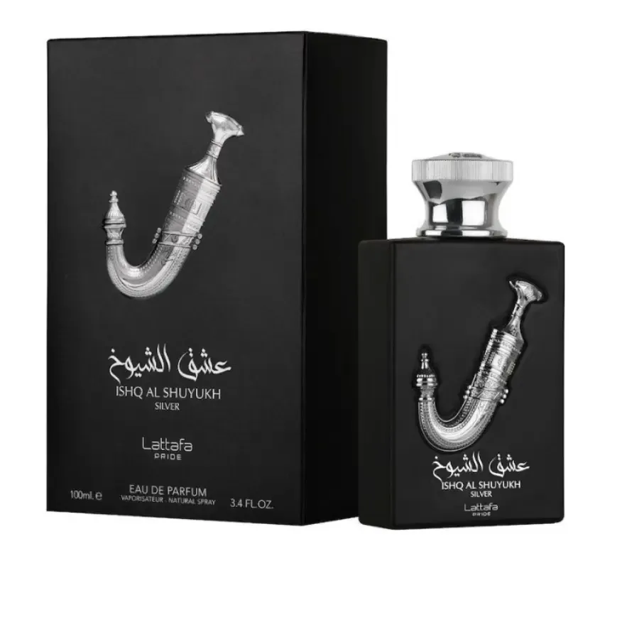 Perfume Arabe Lattafa Pride Ishq Al Shuyukh Silver Men Eau De Parfum 100ml Original