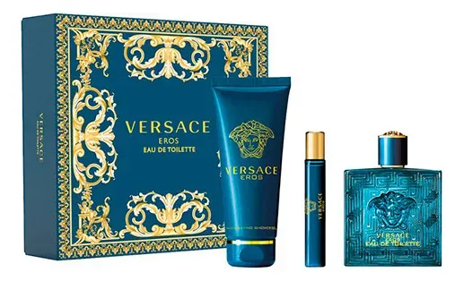 Perfume Versace Estuche Eros Men Eau de Toilette 100ml Original 