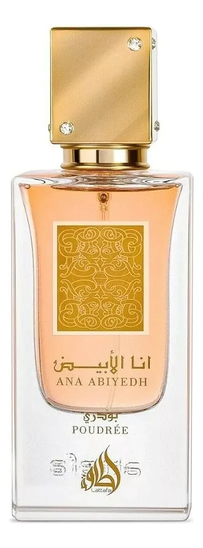 Perfume Arabe Lattafa Ana Abiyedh Poudree I Am With Woman Eau de Parfum 60ml Original 