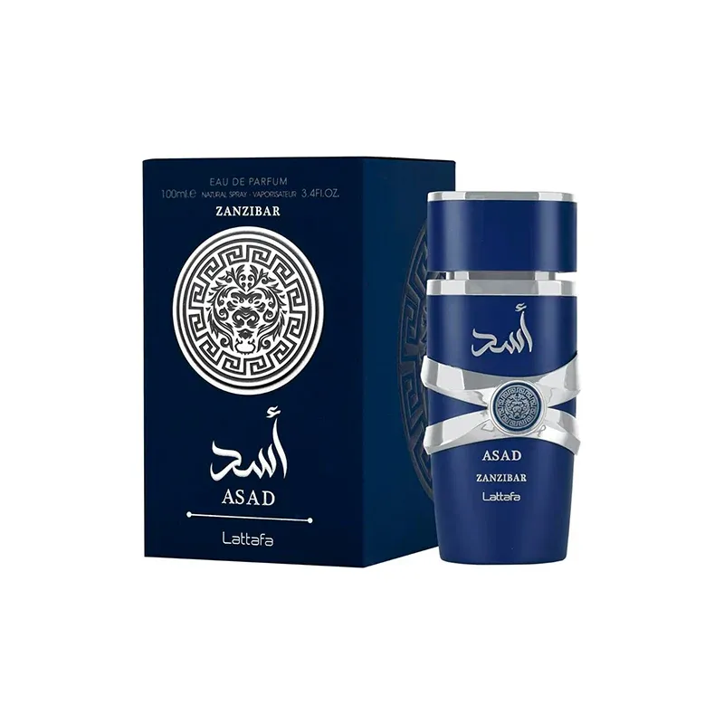 Perfume Arabe Lattafa Asad Zanzibar Men Eau de Parfum 100ml Original 