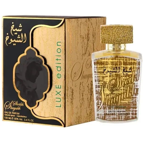 Perfume Arabe Lataffa Sheikh Al Shuyukh Luxe Edition Men Eau de Parfum 100ml Original 