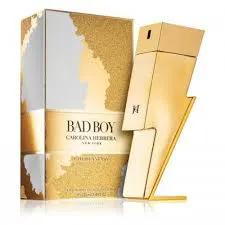 Perfume Carolina Herrera Bad Boy Gold Fantasy 100 Ml Eau De Toilette Men Original 