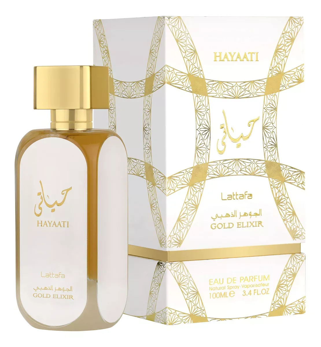 Perfume Arabe Lattafa Hayaati Gold Elixir Unisex Eau de Parfum 100ml Original