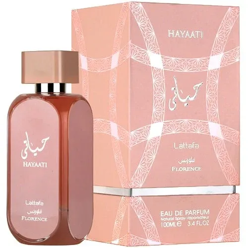 Perfume Arabe Lattafa Hayaati Florence Woman 100ml Eau De Parfum Original 