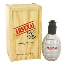 Perfume Arsenal Grey Gilles Cantuel Letras Rojas 100 Ml Eau De Parfum Men Original